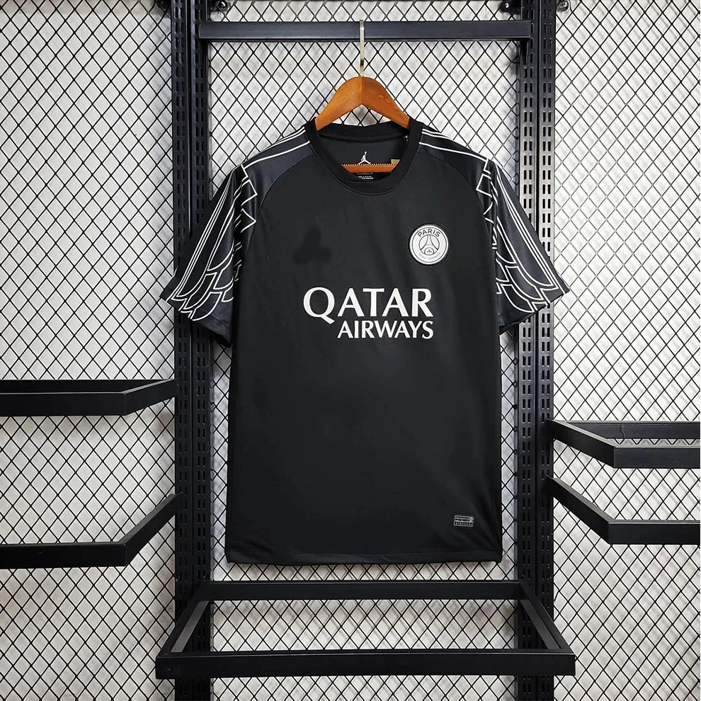 PSG × Air Jordan "WINGS" 24/25 Special Black Shirt
