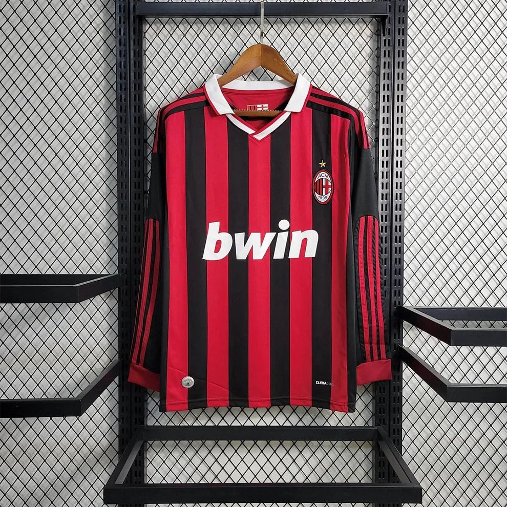 AC Milan 09/10 Long Sleeve Home Shirt