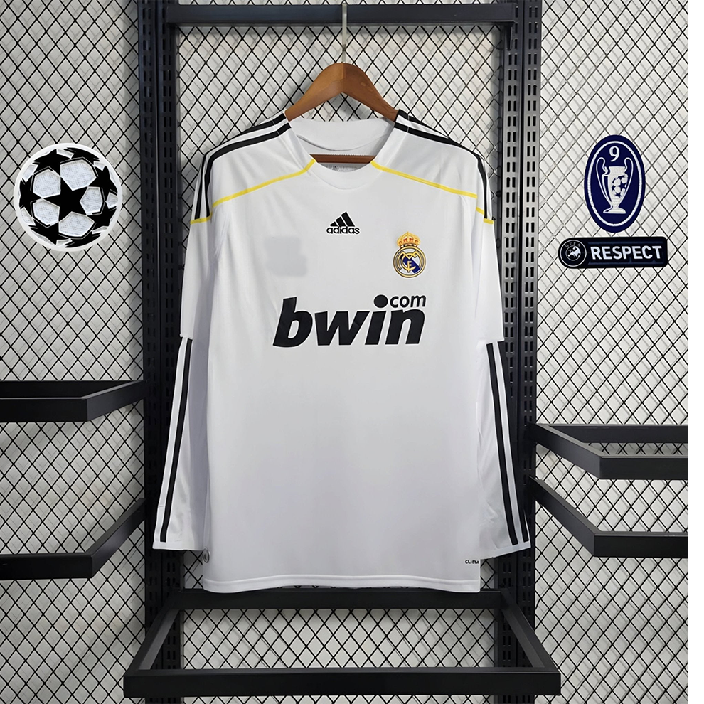 Real Madrid 09/10 Long Sleeve Home Shirt