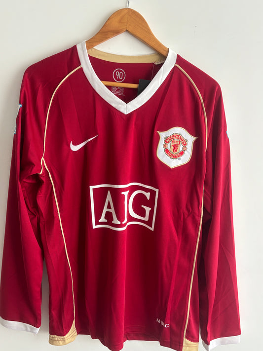 Manchester United Retro 06/07 Long-Sleeve Home (Fan)