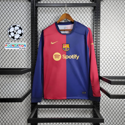 Barca 24/25 Home Long Sleeve Shirt