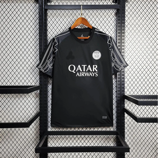 PSG × Air Jordan "WINGS" 24/25 Special Black Shirt