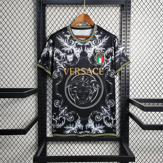 Italy × Versace 23/24 Special Black Shirt
