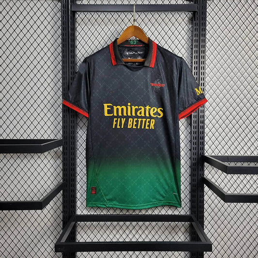 AC Milan × OFF-White 24/25 Black Special Shirt