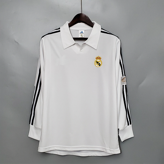 Real Madrid Retro 2002 Long-Sleeve Home (Fan)