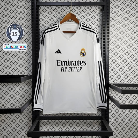 Real Madrid 24/25 Home Long Sleeve Shirt